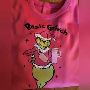 Grinch Pink XL Crewneck sweater